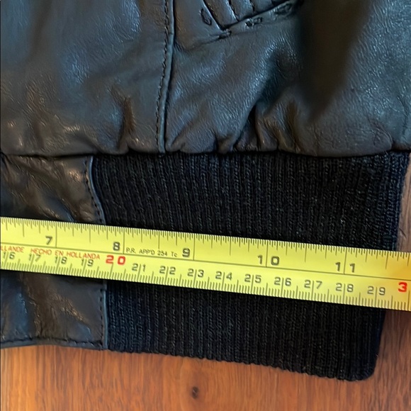 Mackage for Aritzia Black Leather lambskin Bomber Jacket xxs - Picture 6 of 8